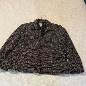 Sag Harbor Black and White Tweed Blazer